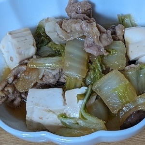生姜が効いてる◎白菜と豆腐、豚肉の中華風うま煮